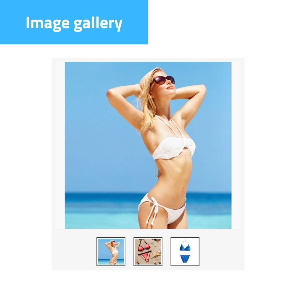 eBay Template RESPONSIVE minimalist – grey – Editor included – no html required