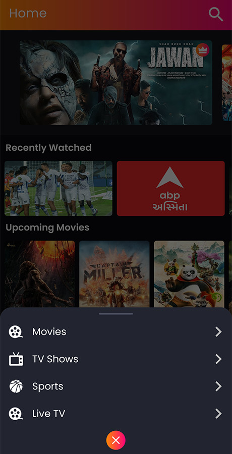 StreamPlay Android App | Streaming + OTT Platform | Movies, TV Shows, Live TV