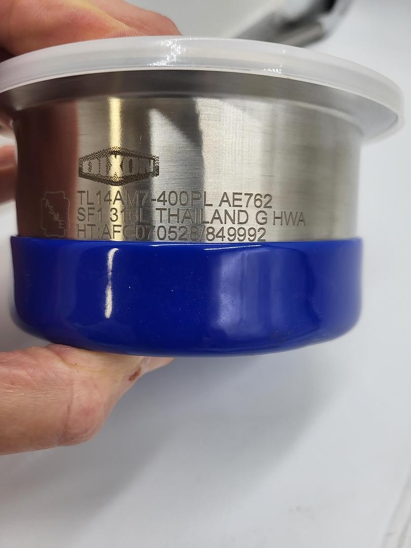 Dixon Sanitary high purity 4″ FERRULE 316L TL14AM7-400PL BPE DT-4.1