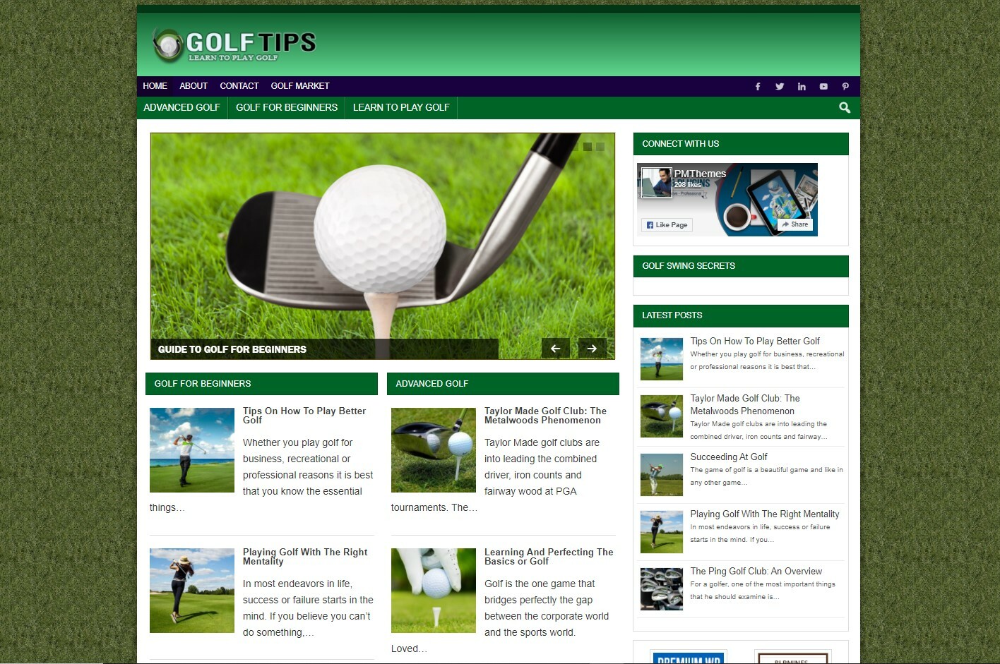 Golf Website Business for sale – Work From Home Online Business