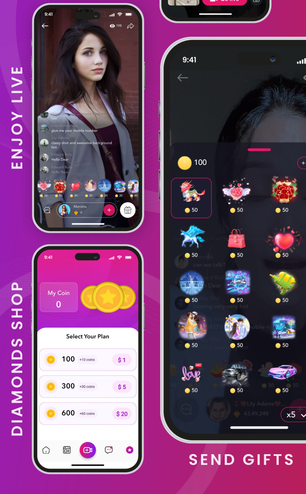Tivio Flutter Social Media App | Live Streaming Video Call Chat | Android + iOS