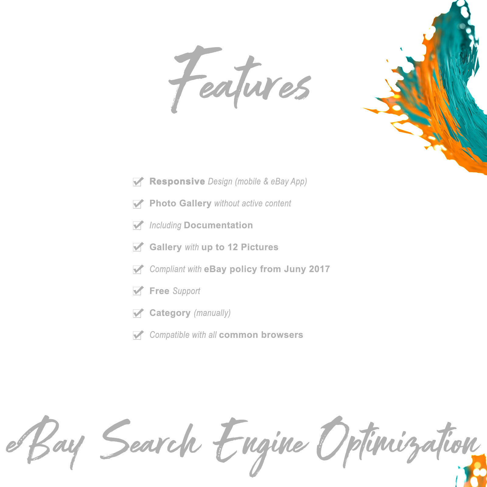 Bespoke Custom eBay storefront & listing template design complete banner design