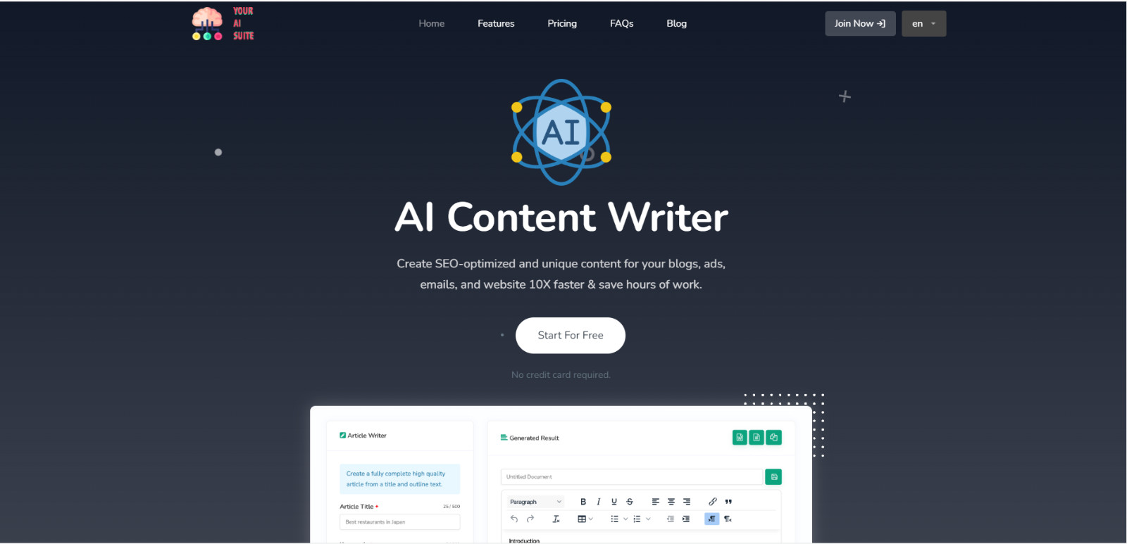 SaaS website for sale