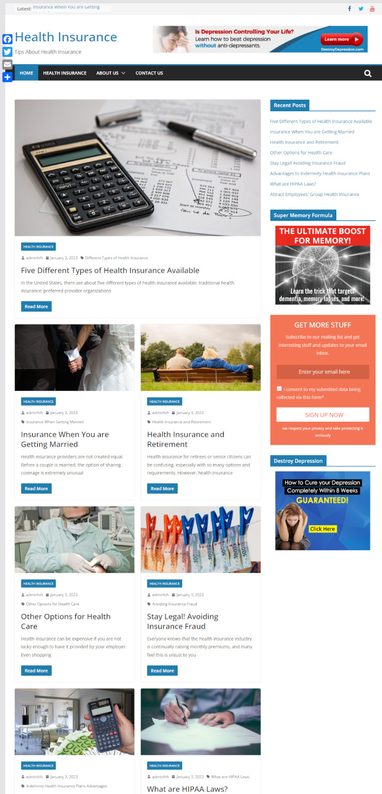 Hosting and Support For Our Niche Affiliate Websites