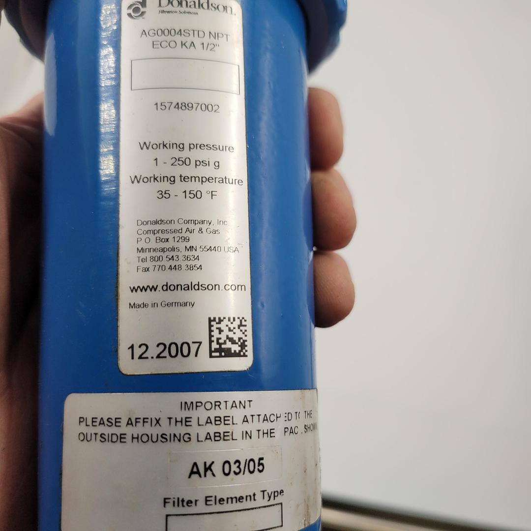 DONALDSON ULTRA FILTER AG0004STD NPT ECO KA 1/2″