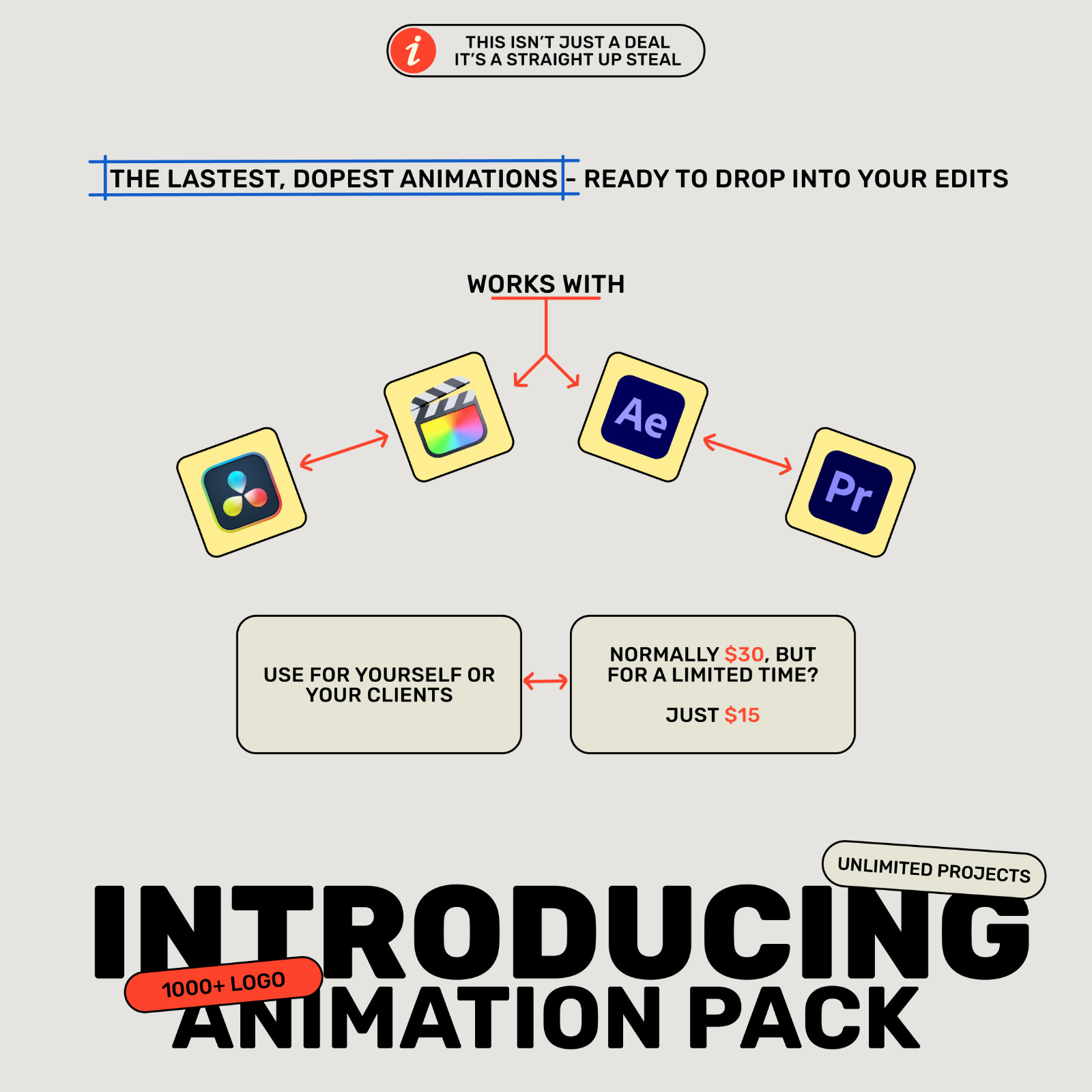 1000+ Logo Animation Bundle | Animated Logo Templates for After Effects, Premier