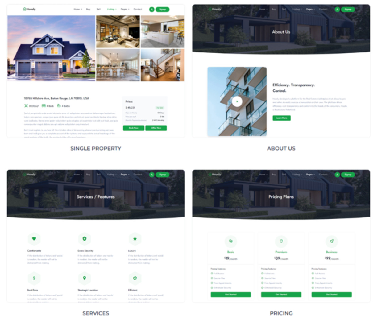 Real Estate Marketplace Websites Design for Sale with Free VPS Web Hosting