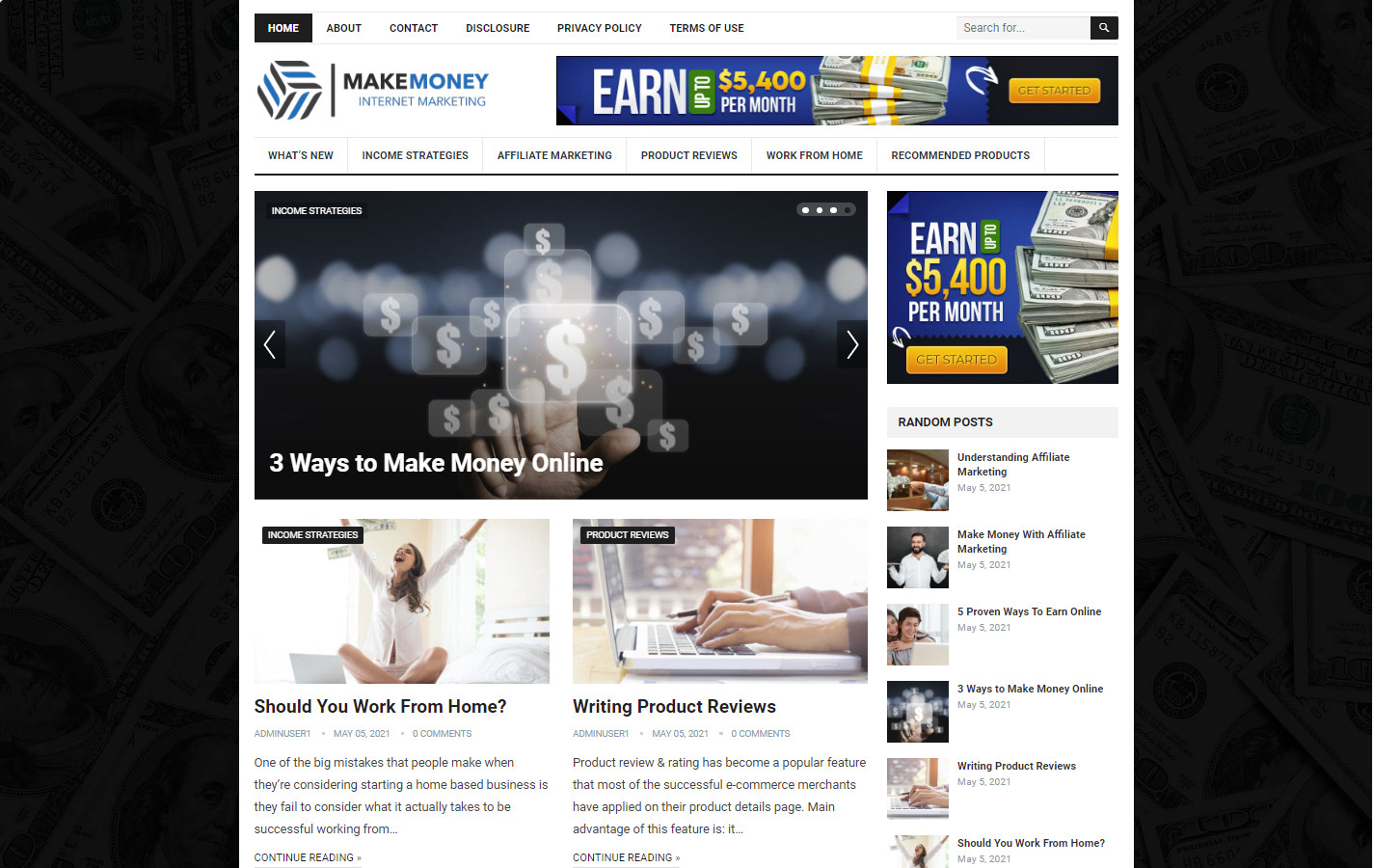 DFY MAKE MONEY NICHE BLOG WORDPRESS WEBSITE+FREE INSTALLATION HIGH QUALITY SEO