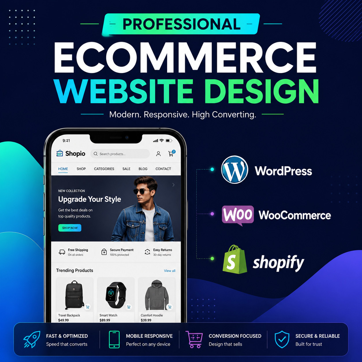 Custom Responsive Web Design – Mobile-Optimized with a Unique, Professional Look