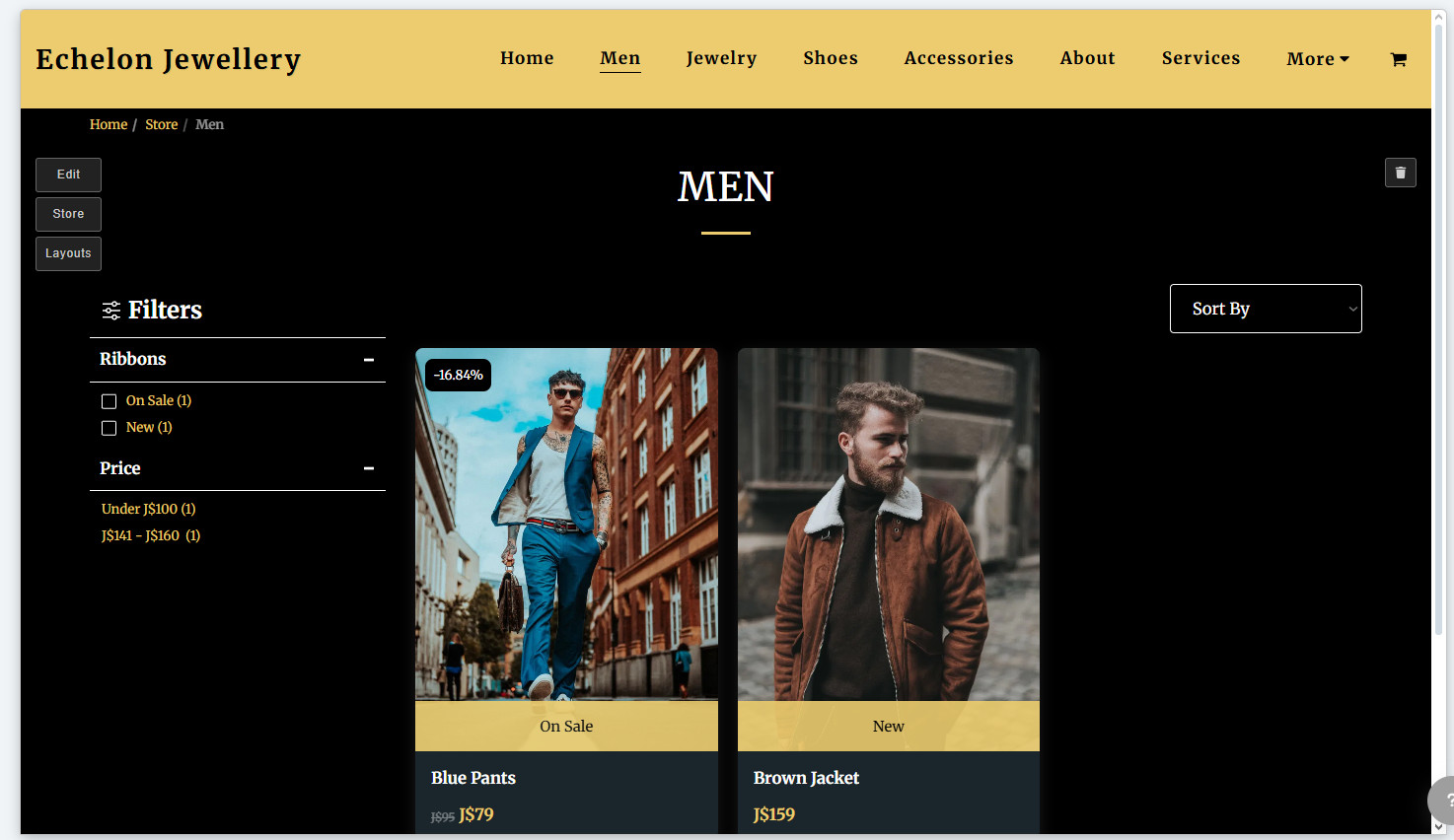 Jewelry Website for Sale Cheap and customizable