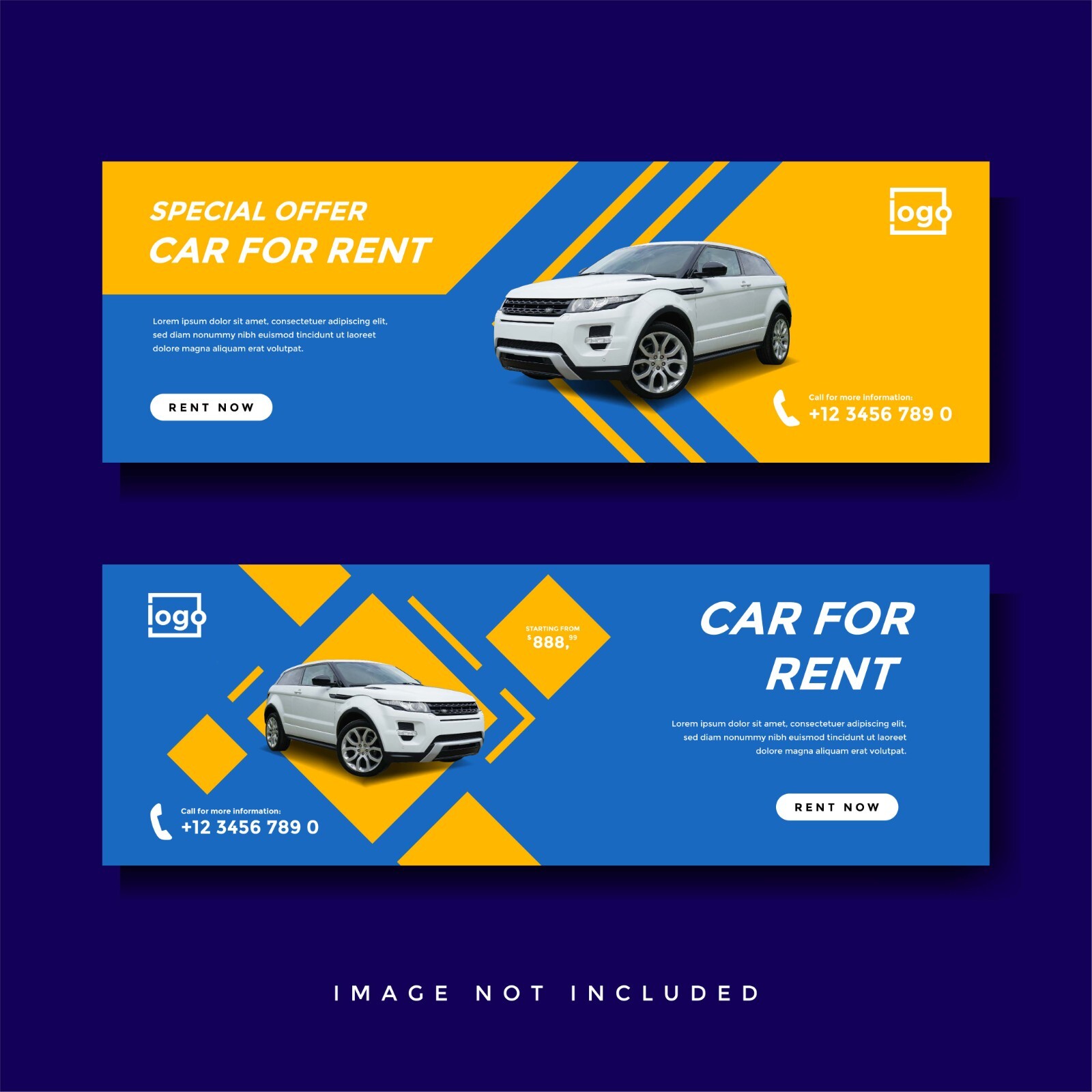 Facebook Social Media Post Templates Kit 70 eps, jpg Banners, Covers