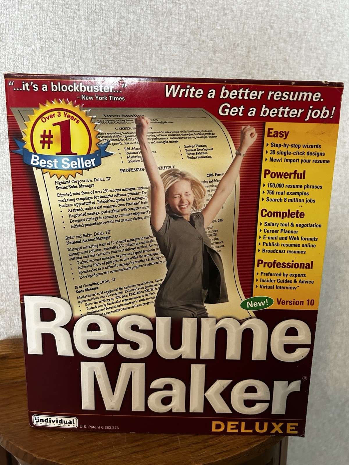 Number 1 Best Seller Resume Maker Deluxe. I Believe It’s Never Been Used!