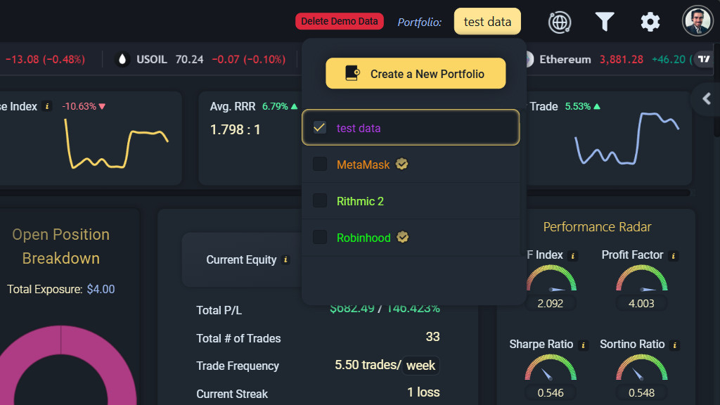 TradeFuse Automated Trading Journal & AI-Powered Analyzer