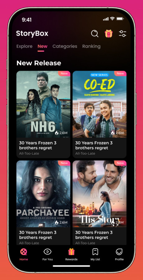 SceneBox Flutter OTT App | Short Drama & Web Series Streaming | Android iOS Web