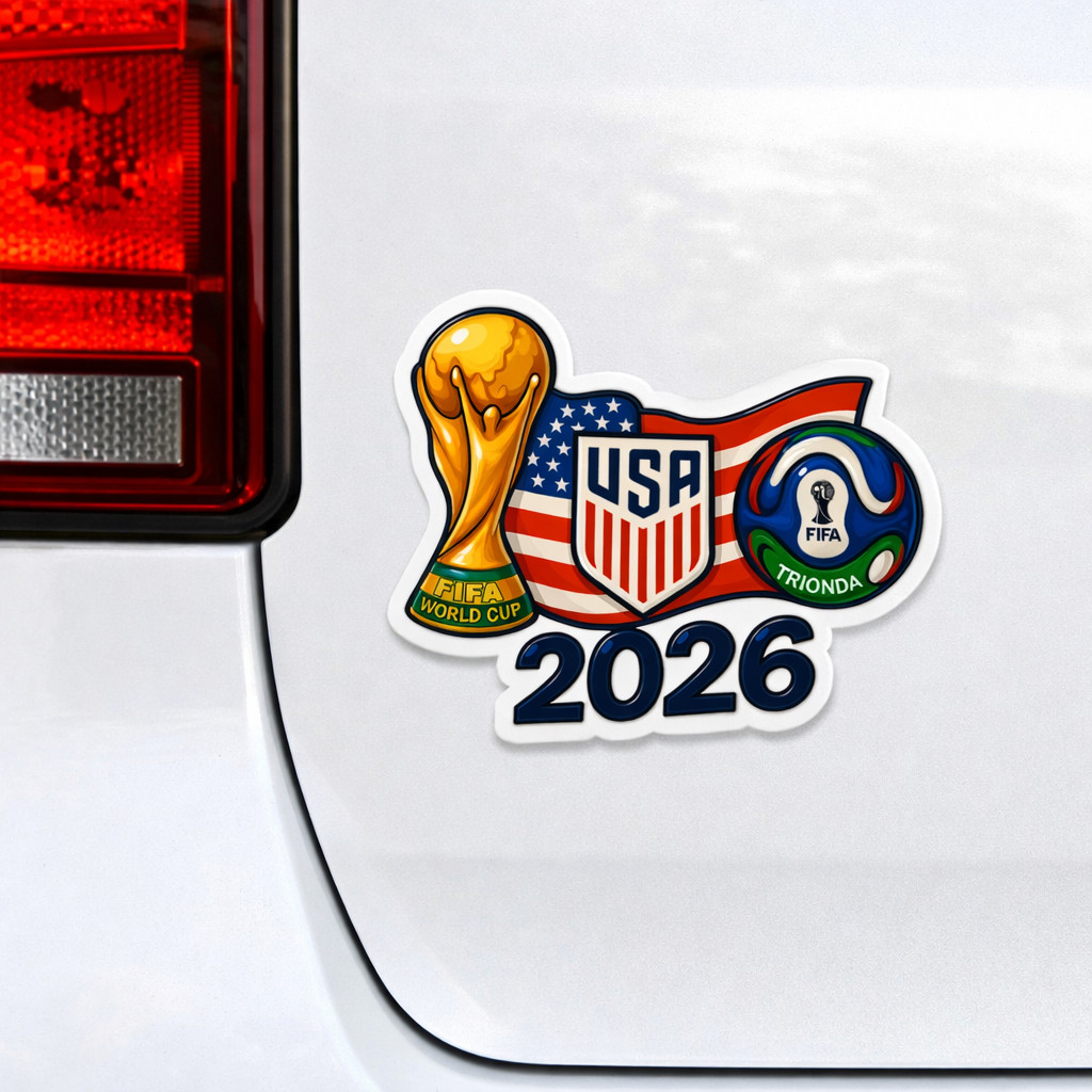 FIFA World Cup 2026 USA Stickers – Pack of 12 | High Quality Gloss Vinyl | 1.5”
