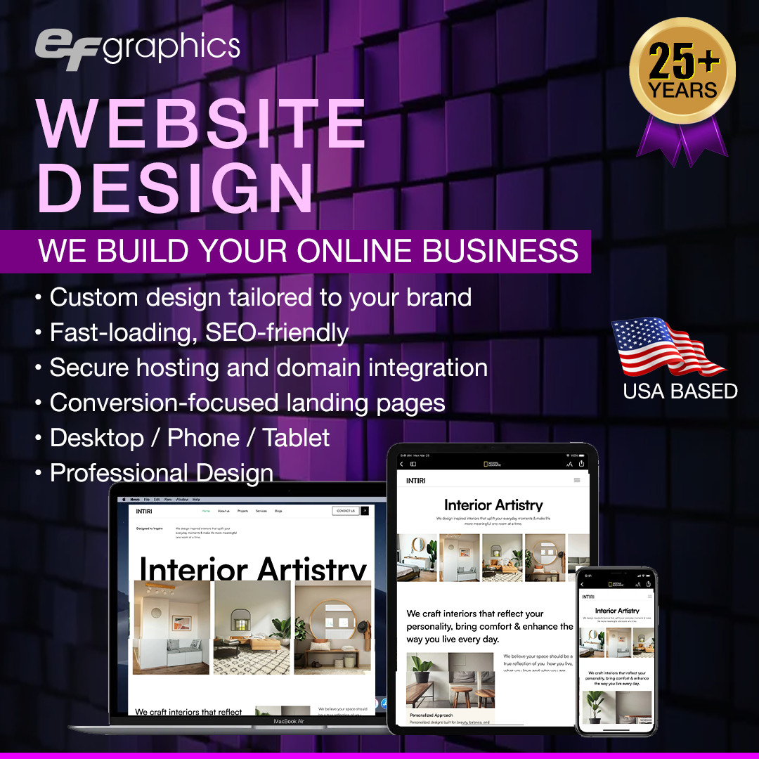 WEBSITE DESIGN SERVICE DESKTOP & MOBILE – PROFESSIONAL DESIGN