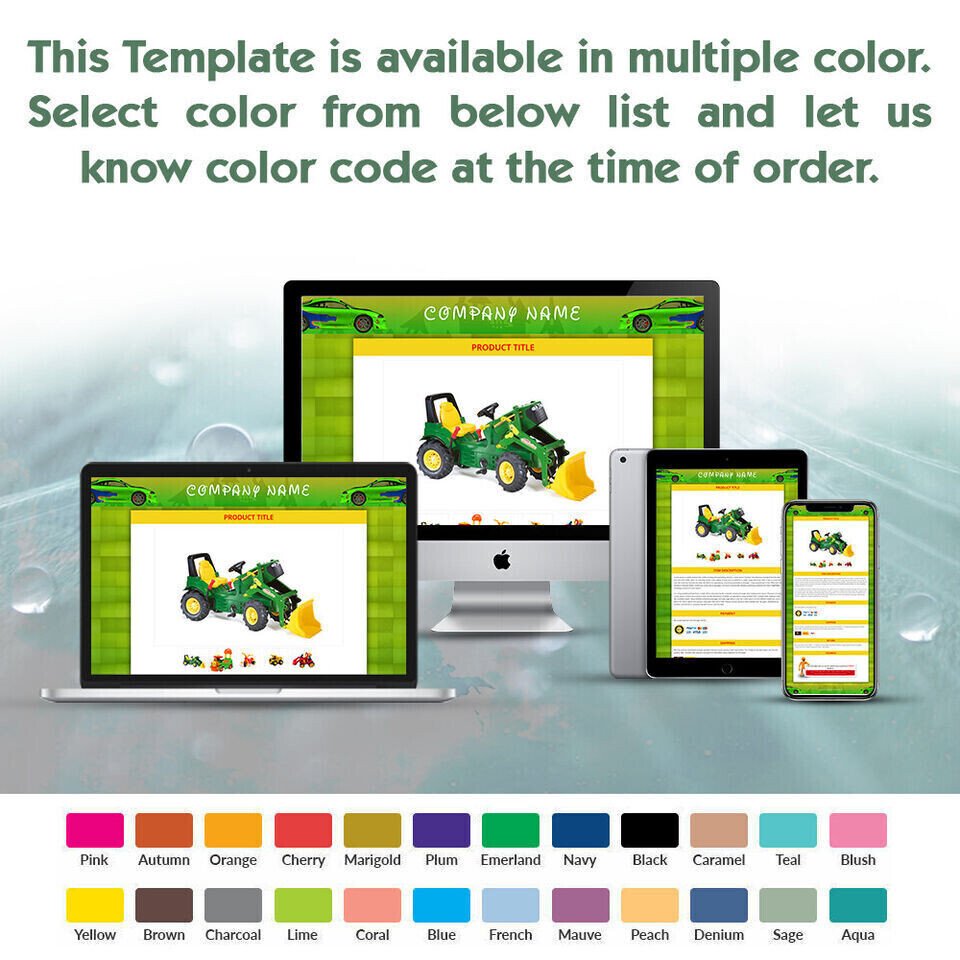 eBay Listing Templates Mobile Responsive HTTP 2025 Secure for Toys