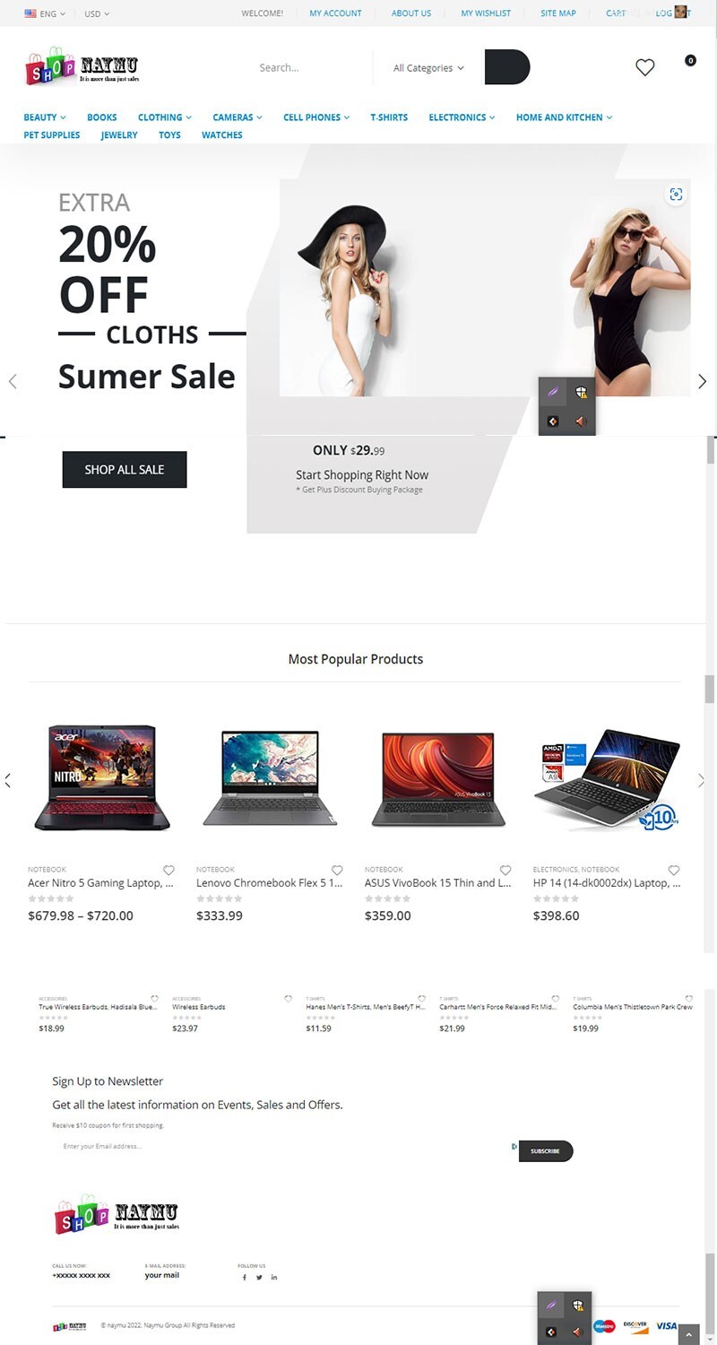 Make Money -Turnkey Affiliate / Drop-Shipping Website / Free Hosting / Set up