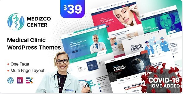 Medizco Medical Health & Dental Care Clinic WordPress Theme⭐GPL Lifetime Updates