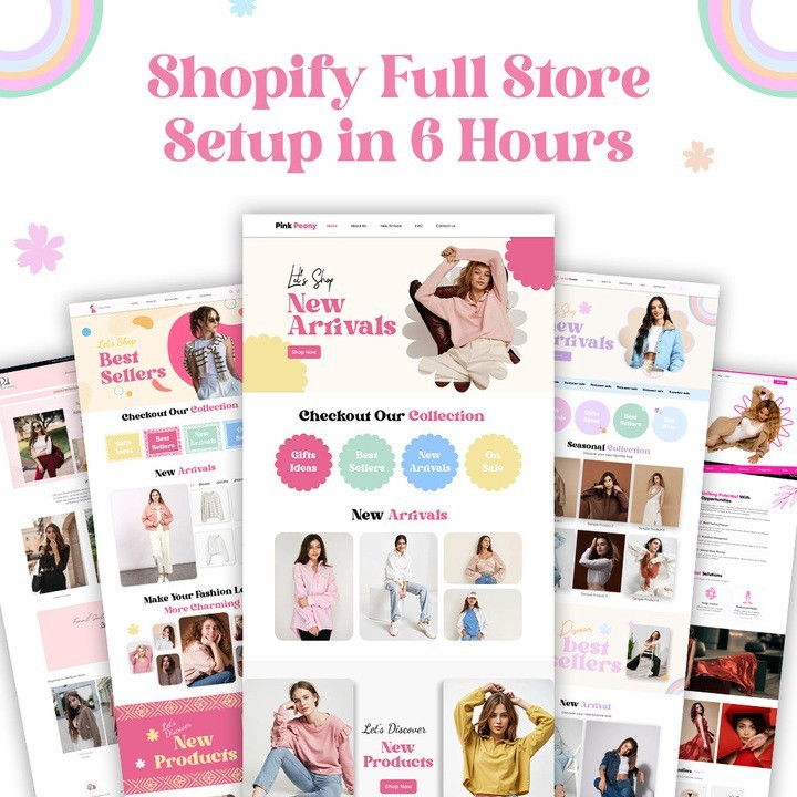 Shopify Store Setup | Free Website Template | SEO Optimized | Custom Design