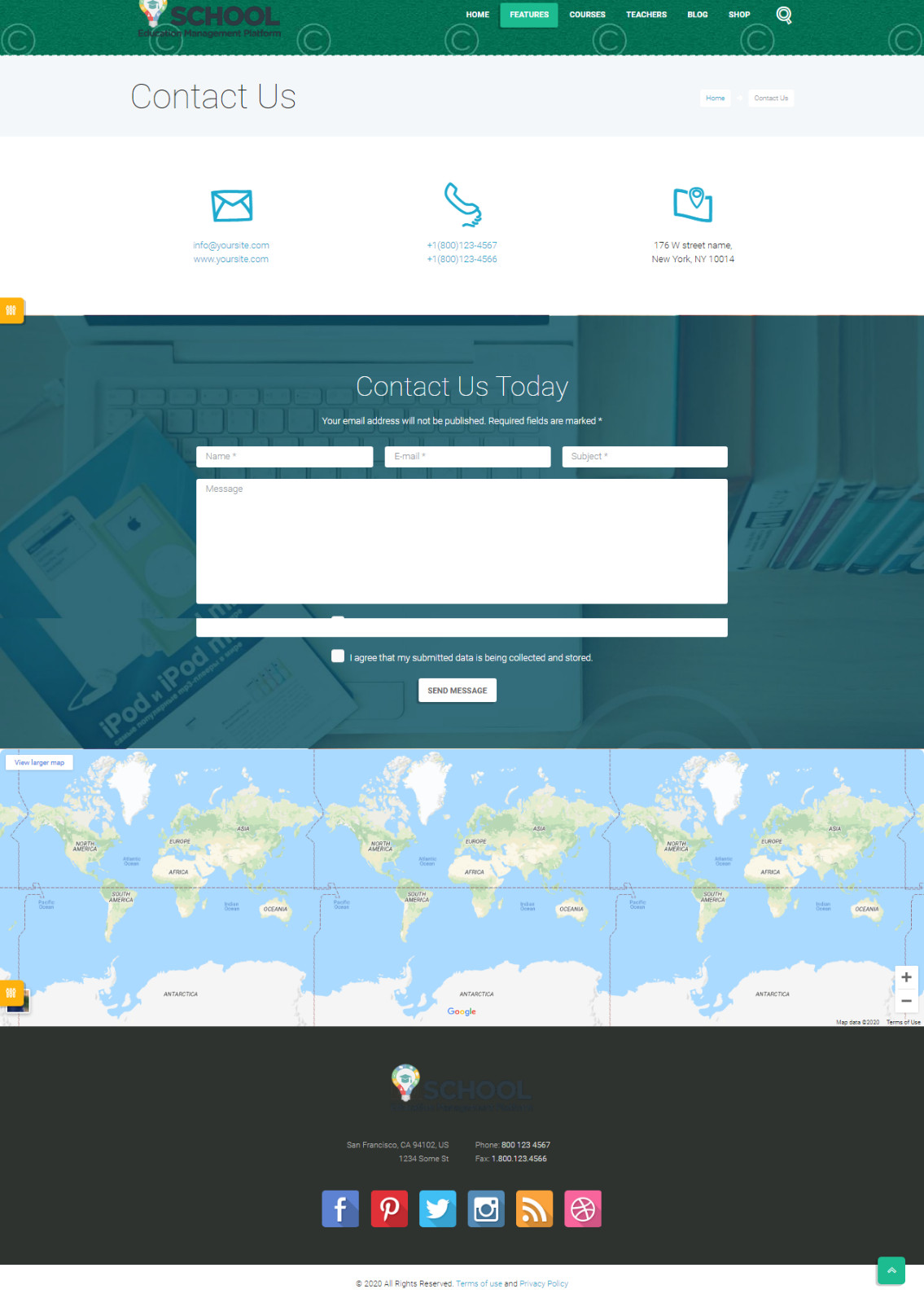 School Management Website Sell your courses Online / offline Hosting / Setup