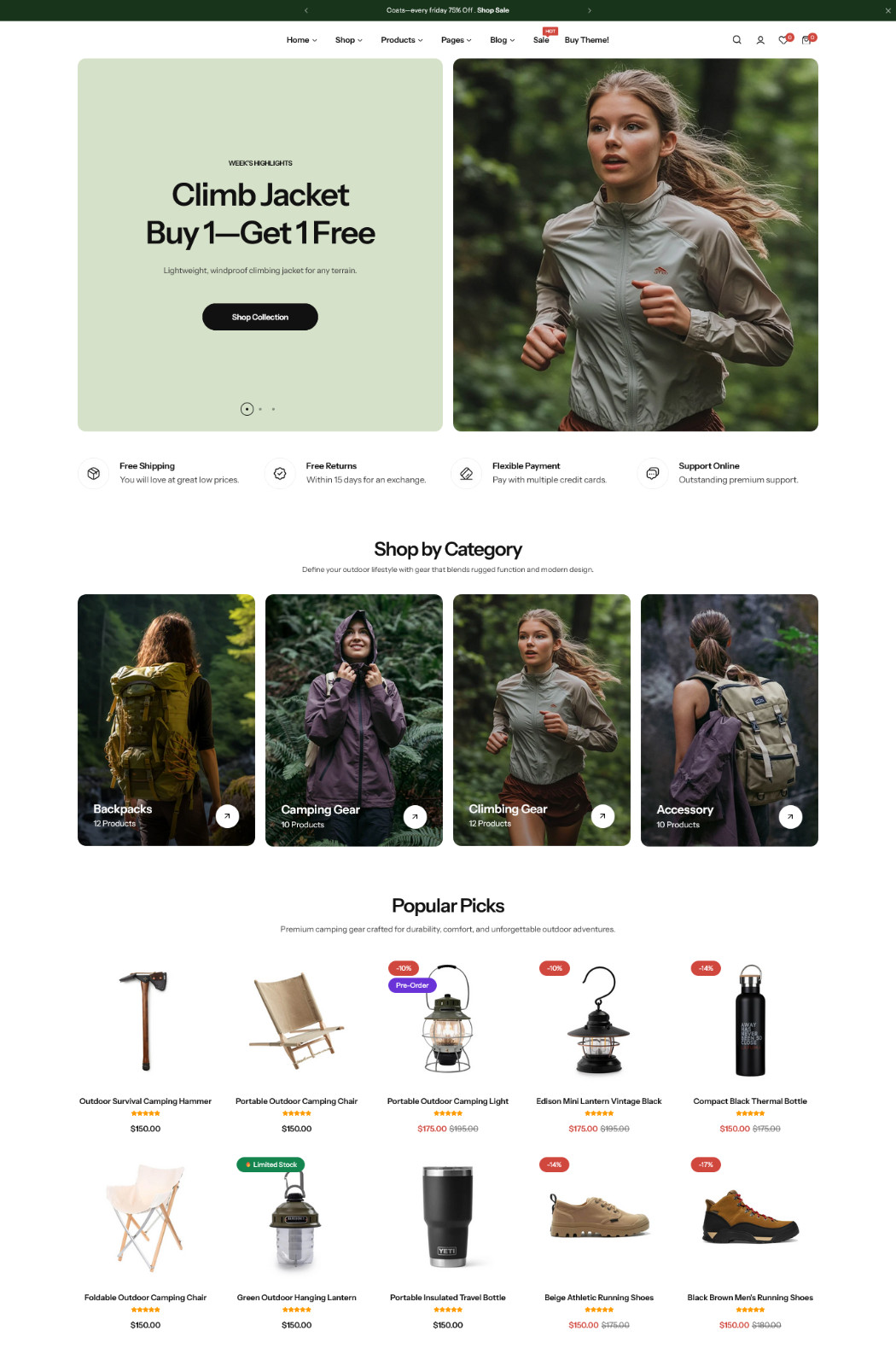 Flozin – Multipurpose Shopify Theme | Responsive eCommerce | RTL Support | Fast