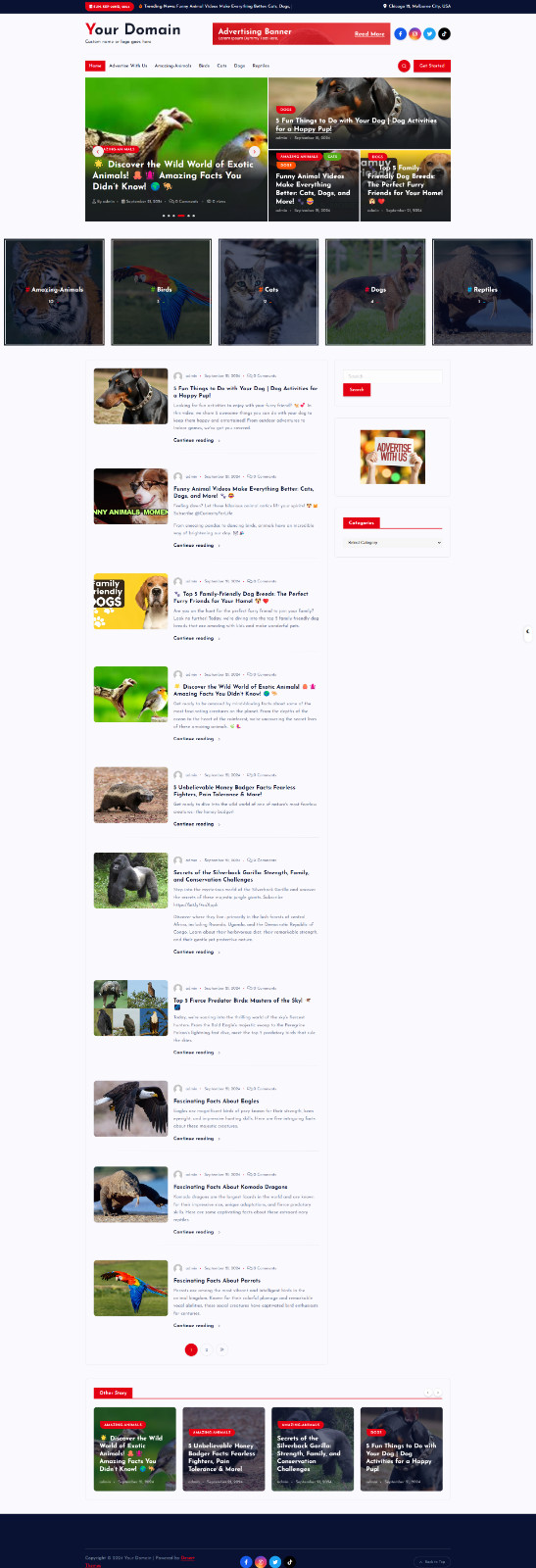 TURNKEY Pets and Animals WordPress website – HUGE Commissions – Ready-To-Go