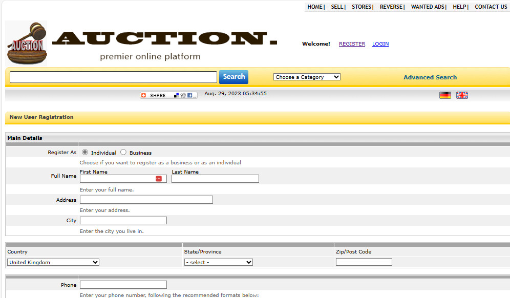 Top Auction / buy it now Style Multi-vendor Website Free Hosting / setup