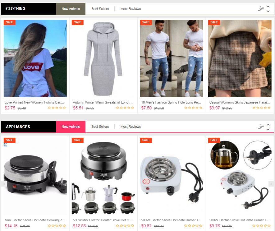 Ready made Drop shipping website Free hosting & set up , Generic items