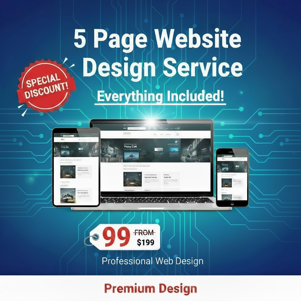 5 Page Website Design Service – Everything Included! – Professional Web Design