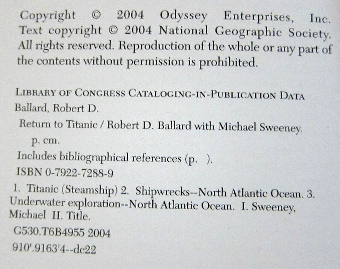 G2U Return to Titanic by Robert D Ballard with Michael S Sweeney