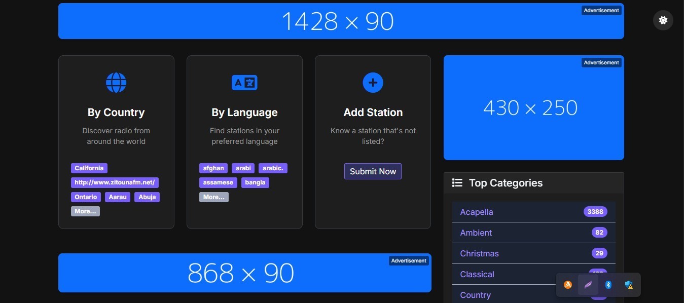 Professional Internet Radio & TV Hosting Bundle-Customized Website Included