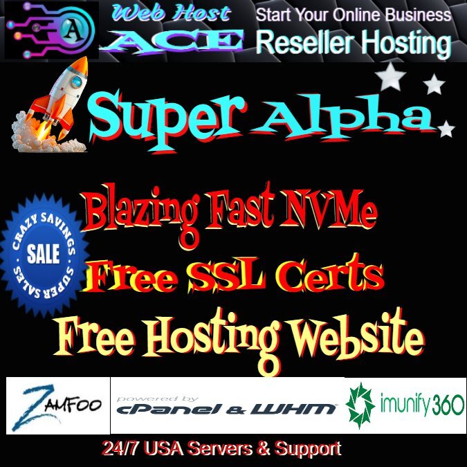 Super Alpha Unlimited Reseller Hosting Free SSL Fast NVMe Servers 24/7 Support
