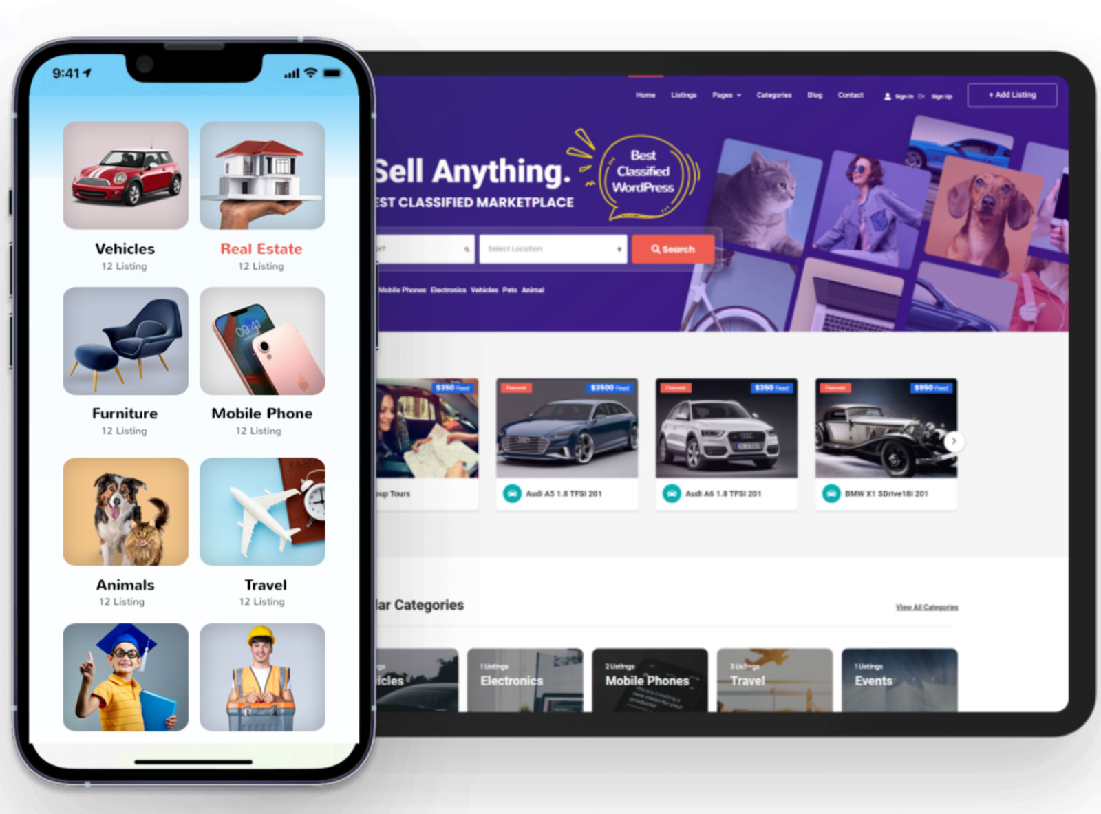 Craigslist Style Classified Website Design with Free 5GB VPS Web Hosting