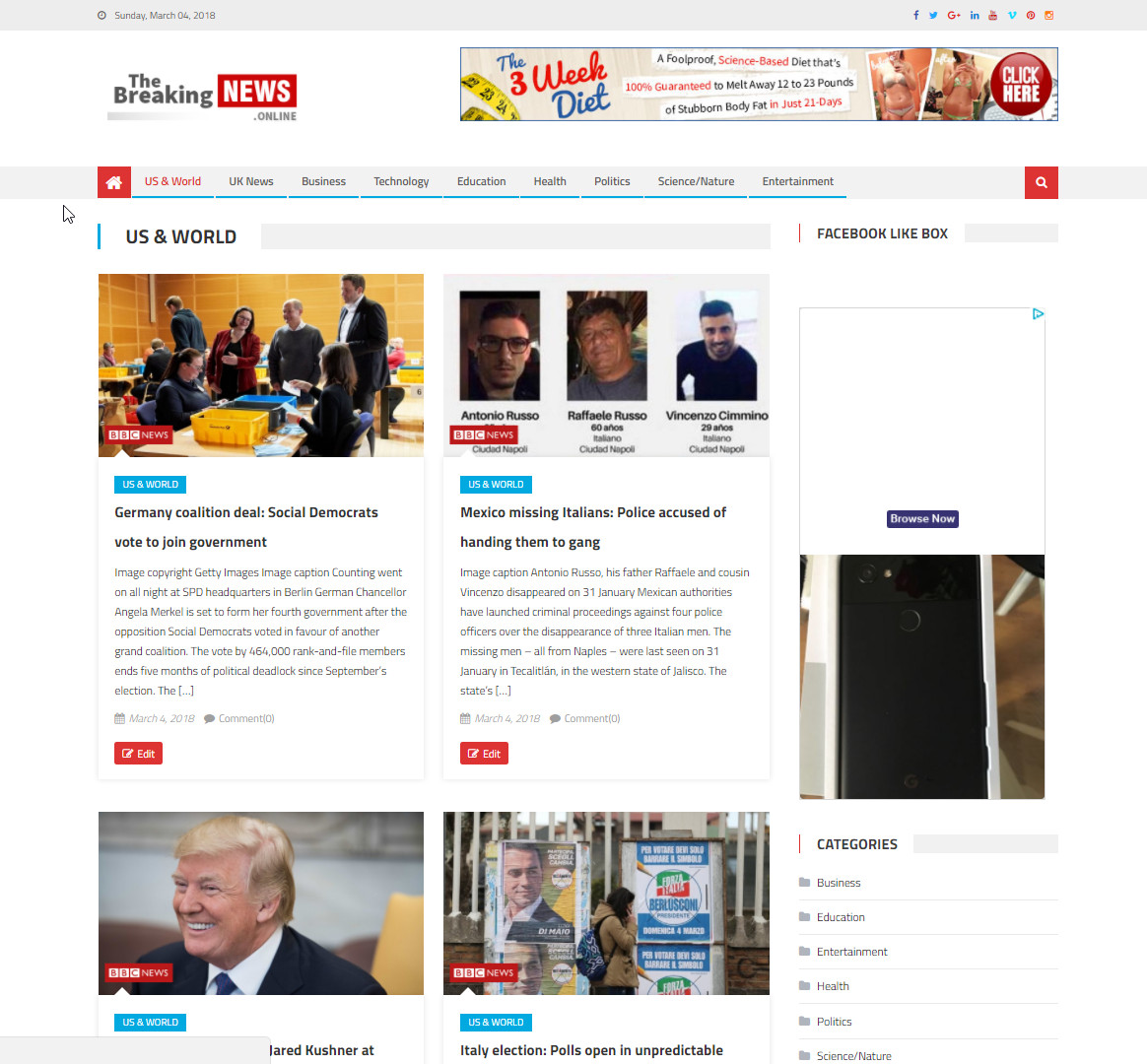 🥇 Established Automated News Website Script – Autopilot Adsense Income