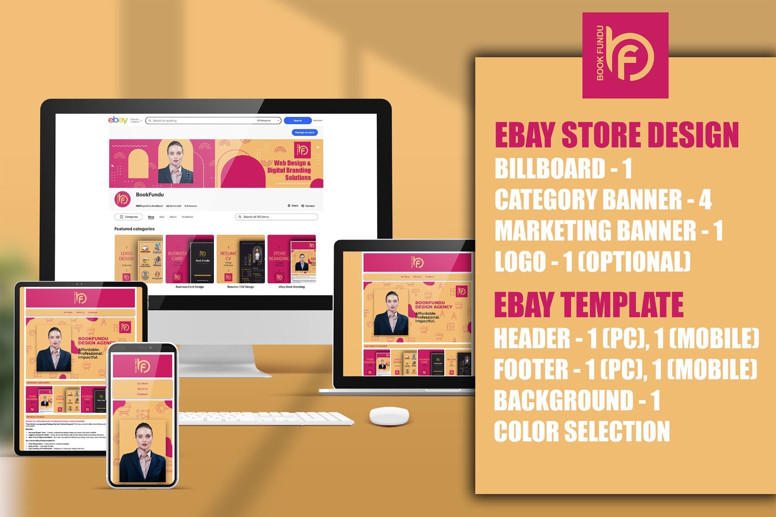 eBay Store Design for Fashion & Clothing Brands | Custom HTML Template