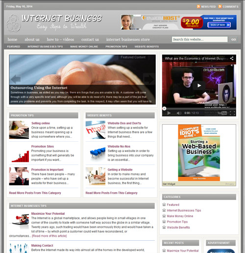 Affiliate Marketing Ready Made Blog for Easy Use Niche Website Business For Sale
