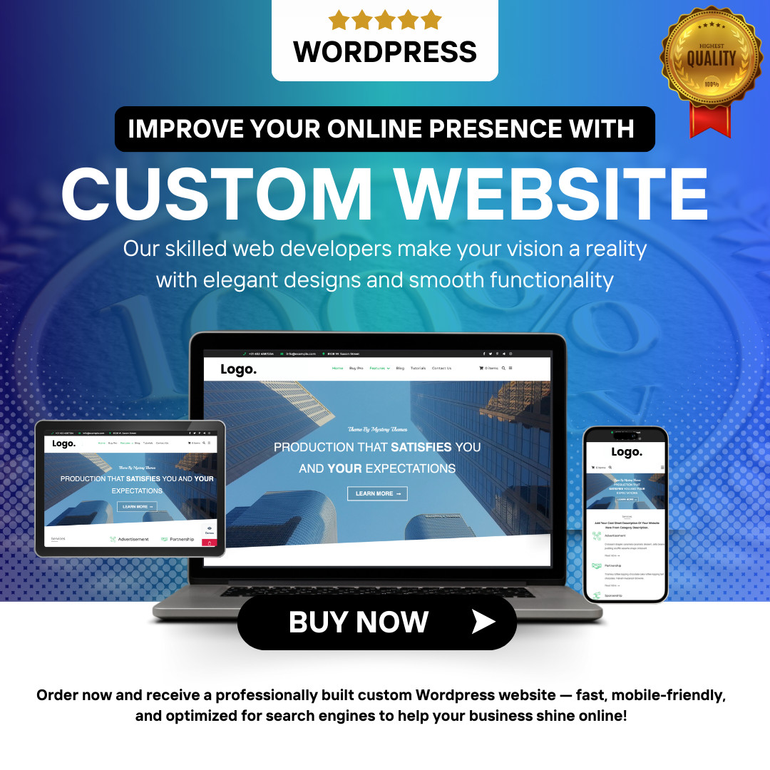 Custom WordPress Website Development – Professional and Responsive Web Design