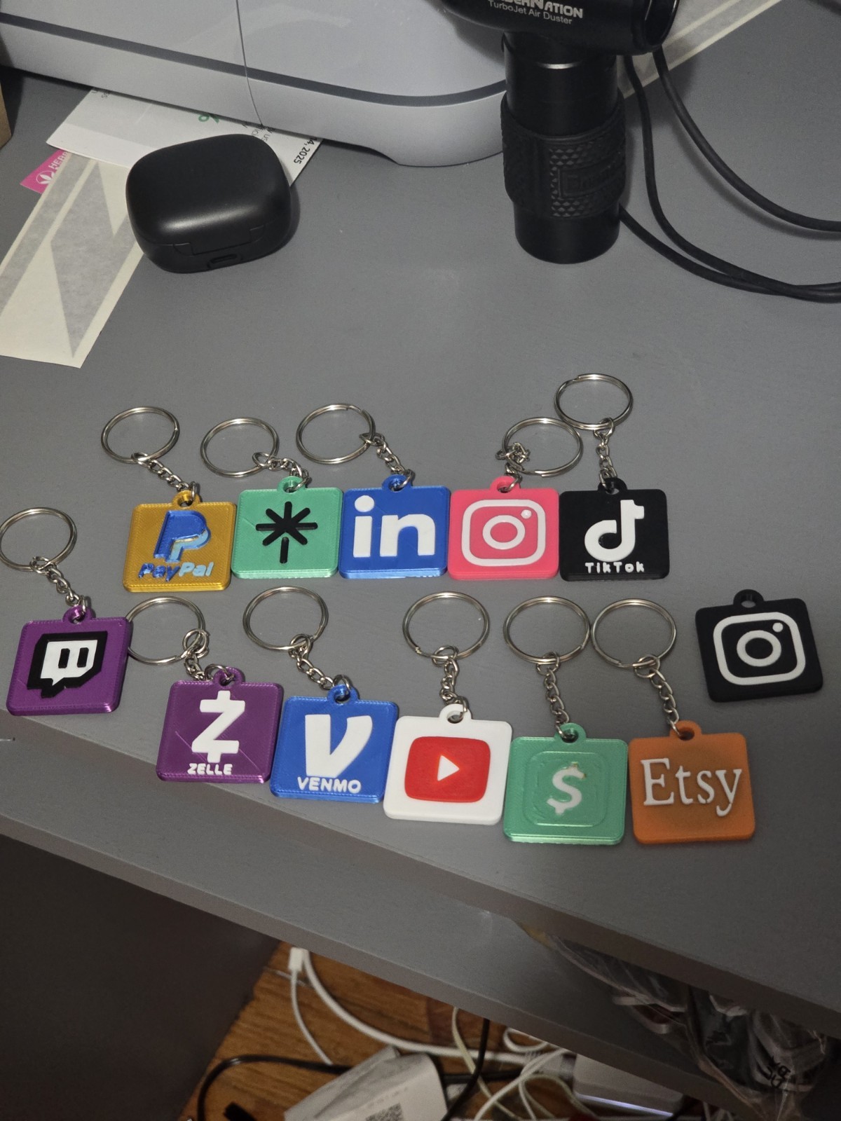 Social Media NFC Keychains