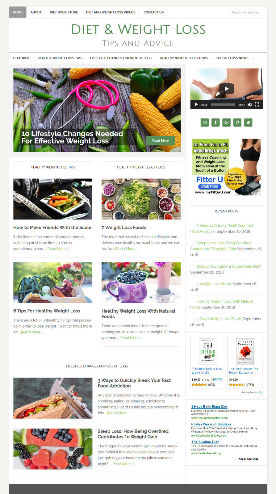 [NEW] * DIET & WEIGHT LOSS * website business for sale w/ DAILY AUTO UPDATES