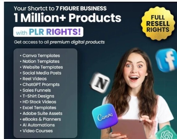One million digital products to resell