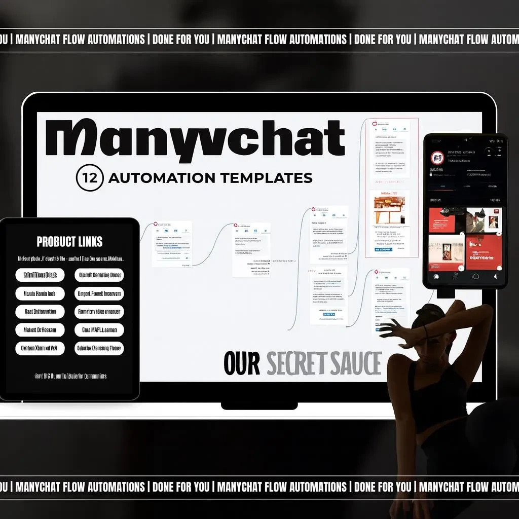 Manychat Automation Flows: Email Marketing Templates (PLR & MRR)