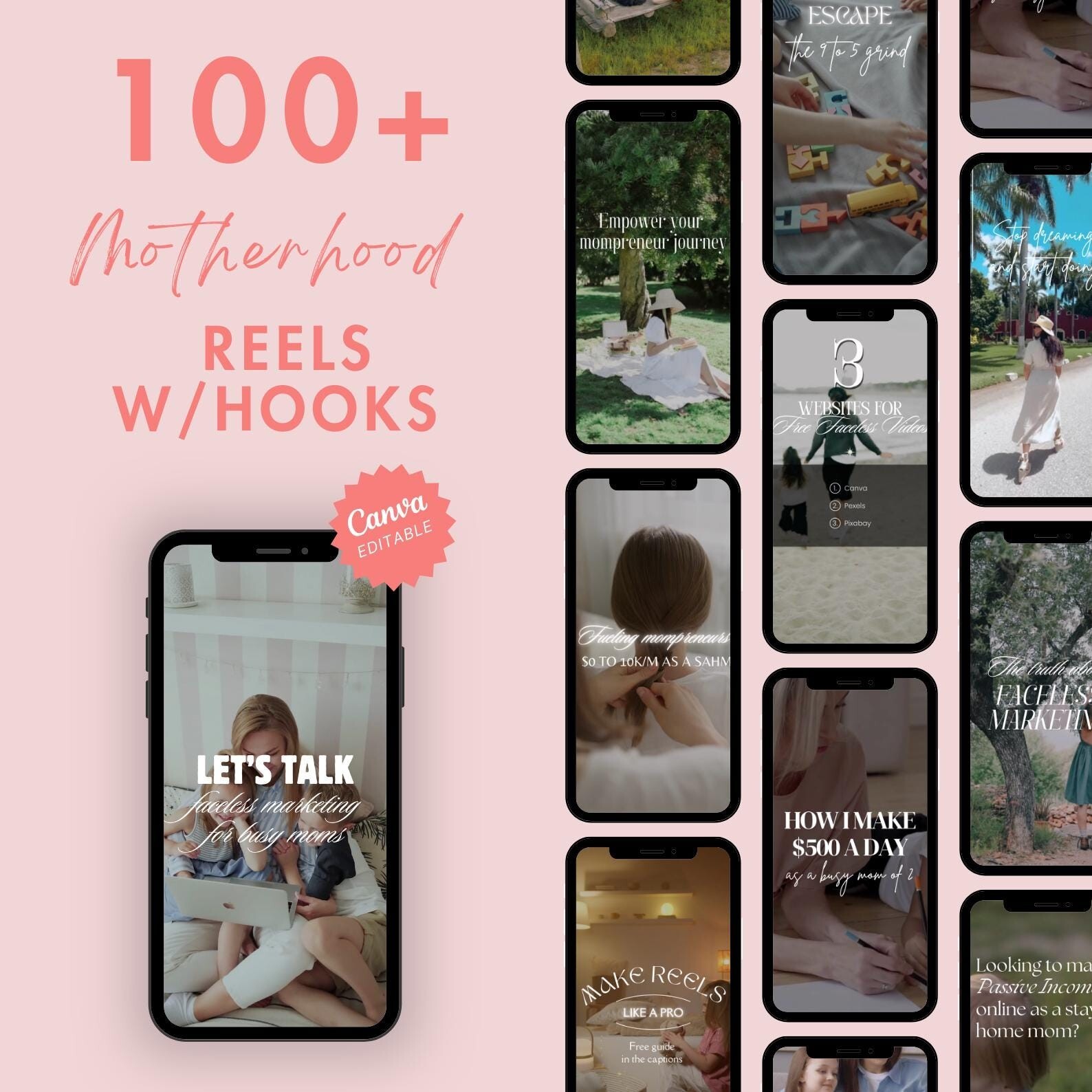 850+ Faceless Motherhood Reels Bundle with MRR