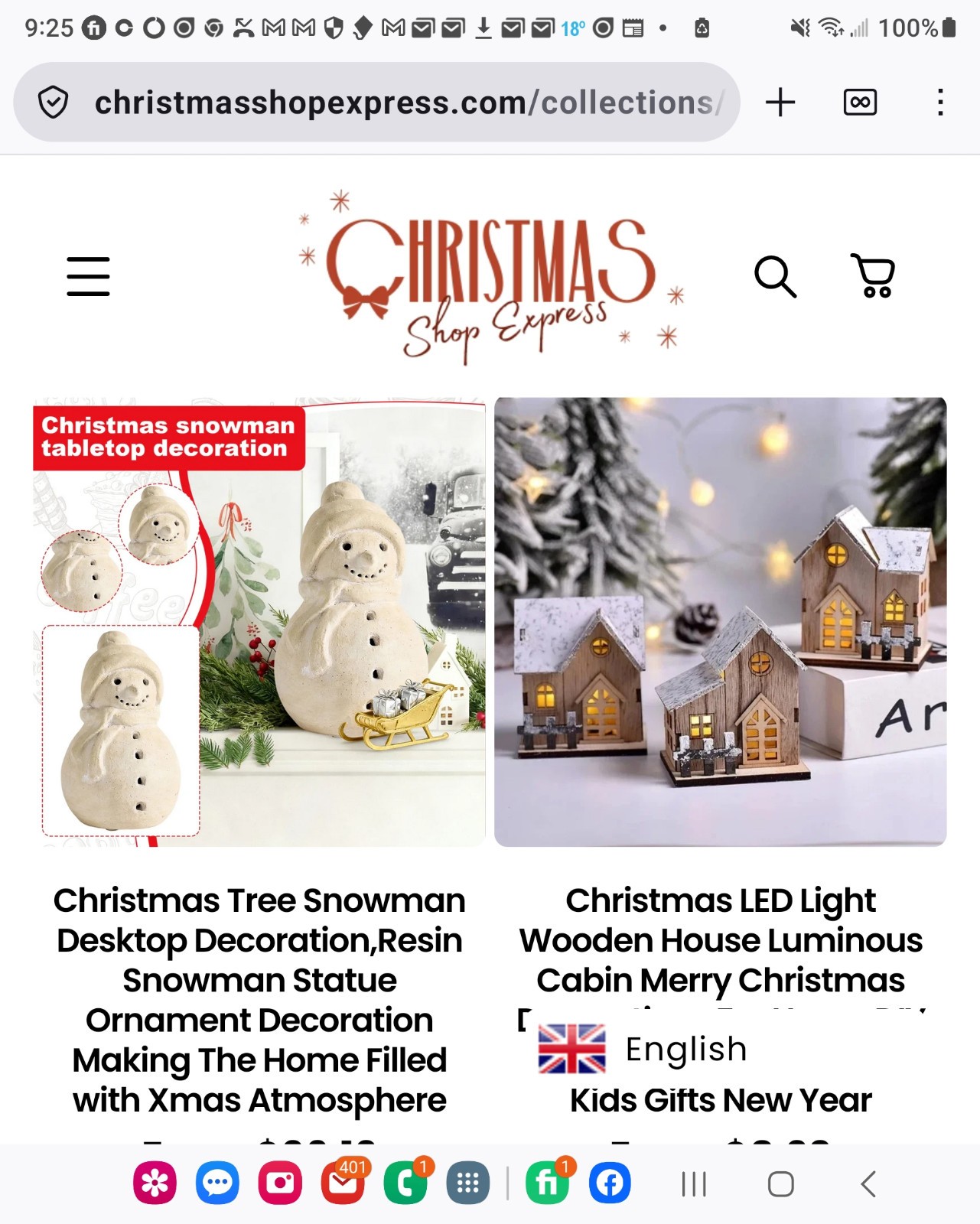 Shopify Drop Shipping Christmas Store and domain