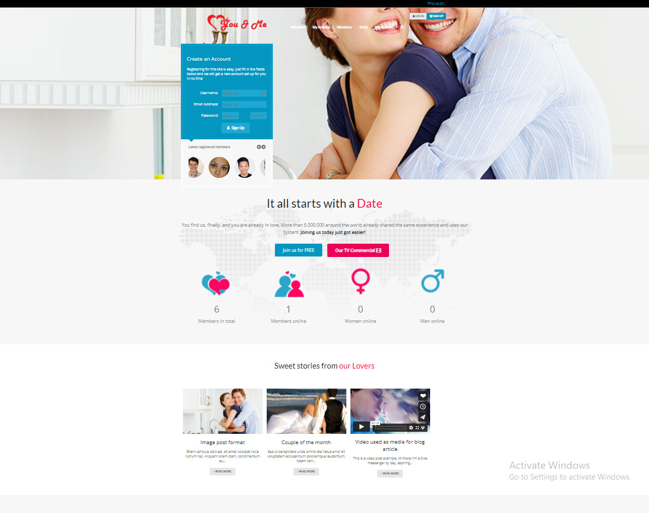Money Making Beautiful Dating Website Free Installation / Hosting / Setup